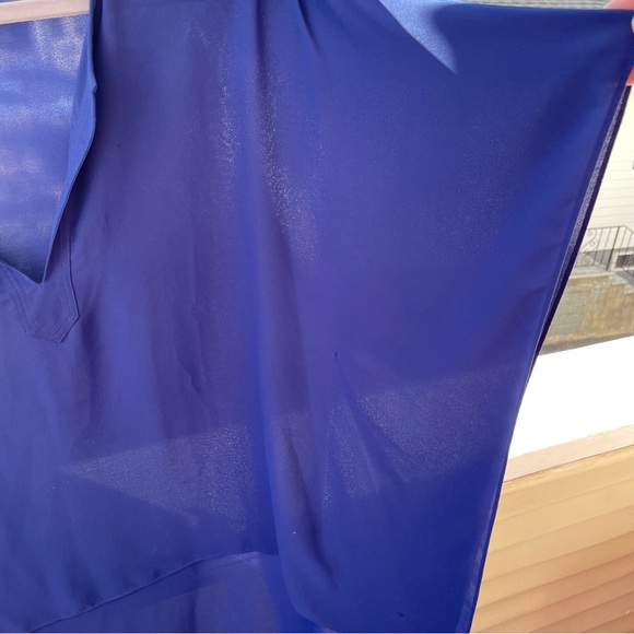 BCBGMaxAzria Neda High-Low Top in Blue Size M/L - Picture 3 of 12